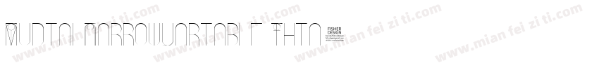 MudialNarrowvariable Thin字体转换